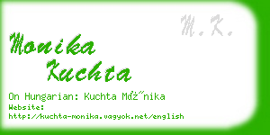 monika kuchta business card